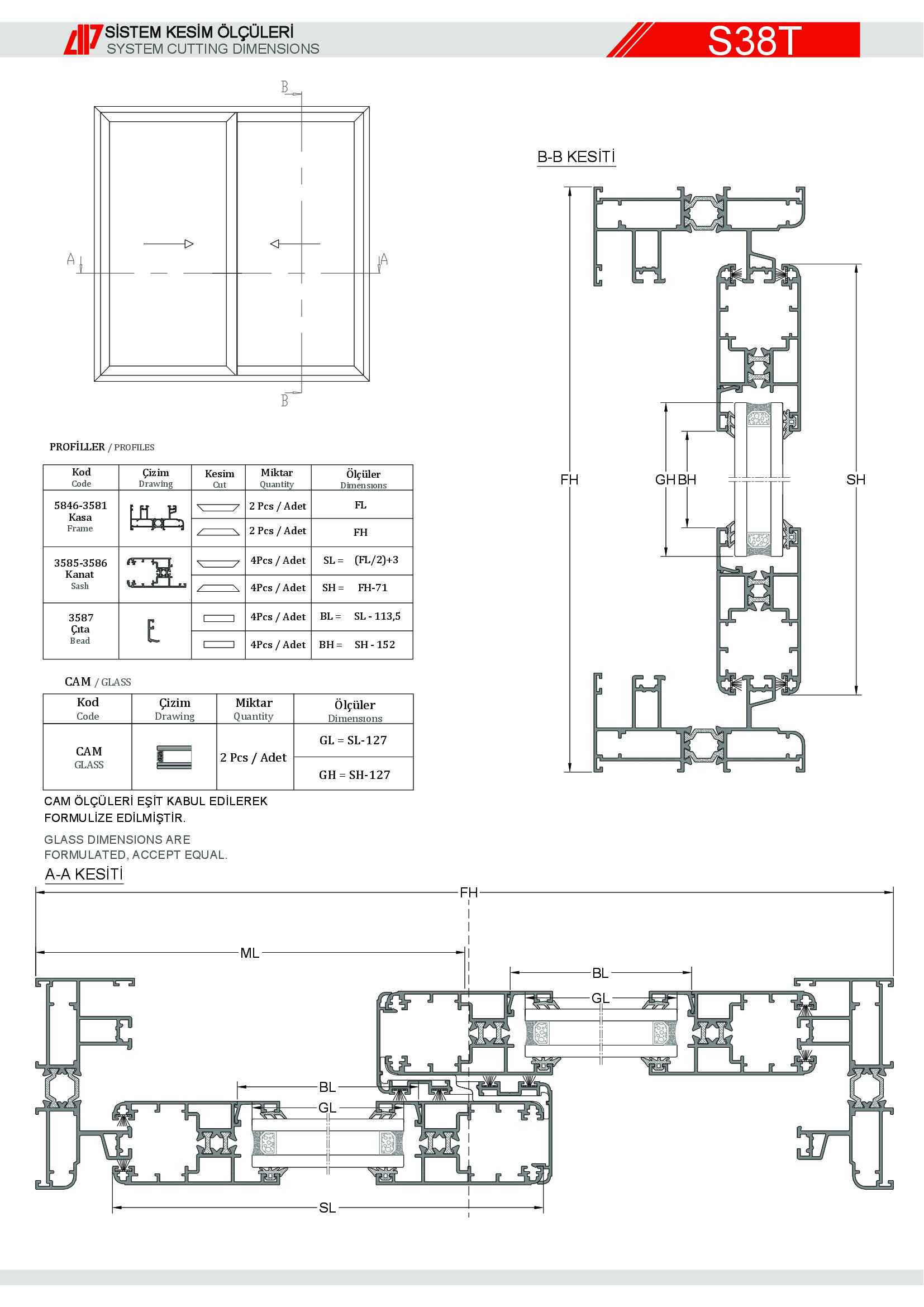 Sürme Yalıtımlı Alüminyum 65
